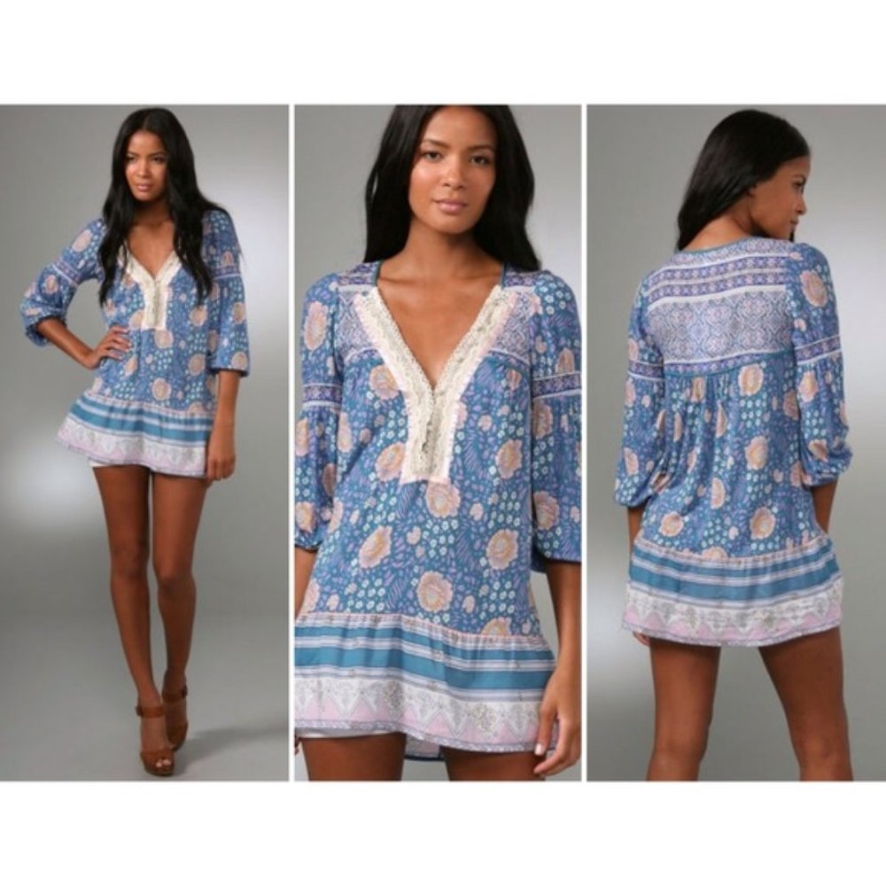 Free People Sweet Poland Boho Peasant Tunic Top XS - Picture 3 of 16